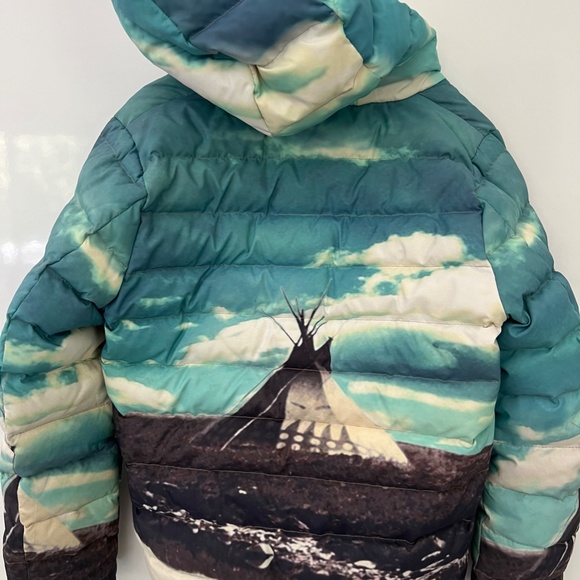 Fall jacket  Scotch & Soda  Shrunk  Hooded puffer artwork | Kids size 8 - Picture 7 of 8